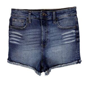 Kendall & Kylie‎ The Drifter High Rise Womens Shorts Size 9 Medium Wash Denim
